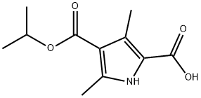 1H-Pyrrole-2,4-dicarboxylicacid,3,5-dimethyl-,4-(1-methylethyl)ester(9CI) Struktur