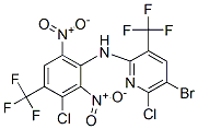 2-Pyridinamine, 5-bromo-6-chloro-N-(3-chloro-2,6-dinitro-4-(trifluorom ethyl)phenyl)-3-(trifluoromethyl)- Struktur