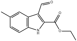 3-FORMYL-5-METHYL-1H-INDOLE-2-CARBOXYLIC ACID ETHYL ESTER Struktur