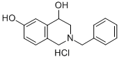 1,2,3,4-Tetrahydro-2-(phenylmethyl)-4,6-isoquinolinediol hydrochloride Struktur