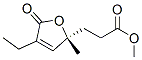 2-Furanpropanoicacid,4-ethyl-2,5-dihydro-2-methyl-5-oxo-,methylester,(2R)-(9CI) Struktur