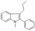 1-METHYL-2-PHENYL-3-PROPYLINDOLE Struktur