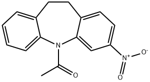 1-(3-Nitro-10,11-dihydro-5H-dibenzo[b,f]azepin-5-yl)ethanone Struktur