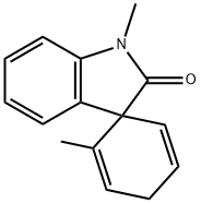 Spiro[2,5-cyclohexadiene-1,3-[3H]indol]-2(1H)-one, 1,2-dimethyl- (9CI) Struktur