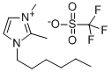 1-HEXYL-2,3-DIMETHYLIMIDAZOLIUM TRIFLUOROMETHANSULFONATE Struktur