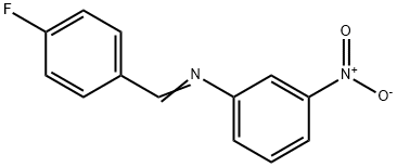 N-(3-Nitrophenyl)-4-fluorobenzenemethanimine Struktur