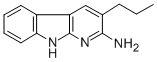 2-Amino-3-propyl-9H-pyrido(2,3-b)indole Struktur