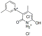 1',2'-dihydro-6'-hydroxy-3,4'-dimethyl-2'-oxo-1,3'-bipyridinium chloride Struktur