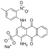 sodium 1-amino-9,10-dihydro-4-[(4-methyl-2-nitrophenyl)amino]-9,10-dioxoanthracene-2-sulphonate Struktur