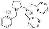 alpha,alpha,1-Tris(phenylmethyl)-2-pyrrolidinemethanol hydrochloride Struktur