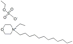 4-dodecyl-4-ethylmorpholinium ethyl sulphate Struktur