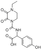 {[(4-Ethyl-2,3-Dioxo-1-Piperazinyl) Carbonyl]Amino}-4-Hydroxy-Benzene Acetic Acid Struktur