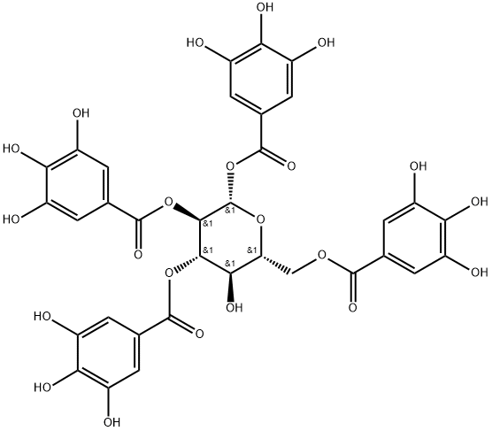 1,2,3,6-tetragalloylglucose Struktur