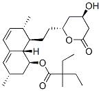 [(1S,3S,7S,8R,8aS)-8-[2-[(2R,4R)-4-hydroxy-6-oxo-oxan-2-yl]ethyl]-3,7- dimethyl-1,2,3,7,8,8a-hexahydronaphthalen-1-yl] 2-ethyl-2-methyl-butan oate Struktur