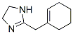 1H-Imidazole,  2-(1-cyclohexen-1-ylmethyl)-4,5-dihydro- Struktur