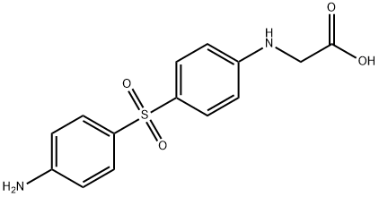 N-[4-[(4-AMINOPHENYL)SULPHONYL]PHENYL]GLYCINE, 80-03-5, 結(jié)構(gòu)式