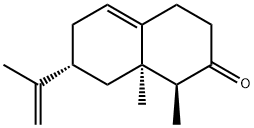 2(1H)-Naphthalenone,3,4,6,7,8,8a-hexahydro-1,8a-dimethyl-7-(1-methylethenyl)-,(1S,7R,8aR)-(9CI) Struktur