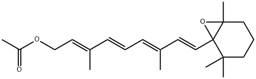 5,6-Epoxy-5,6-dihydroretinol acetate Struktur