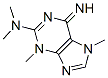 Purine, 2-(dimethylamino)-3,6-dihydro-6-imino-3,7-dimethyl- (8CI) Struktur