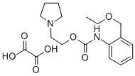 2-(1-Pyrrolidinyl)ethyl o-(ethoxymethyl)carbanilate oxalate (1:1) Struktur