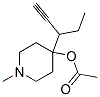 4-Piperidinol,4-(1-ethyl-2-propynyl)-1-methyl-,acetate(ester)(8CI) Struktur