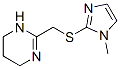 Pyrimidine, 1,4,5,6-tetrahydro-2-[[(1-methylimidazol-2-yl)thio]methyl]- (8CI) Struktur