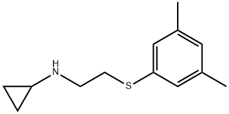 Cyclopropylamine, N-[2-(3,5-xylylthio)ethyl]- (8CI) Struktur