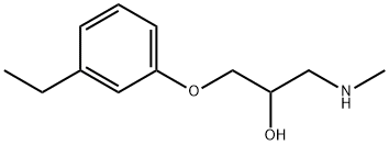 2-Propanol,1-(m-ethylphenoxy)-3-(methylamino)-,()-(8CI) Struktur