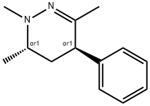 Pyridazine, 1,4,5,6-tetrahydro-1,3,6-trimethyl-4-phenyl-, trans- (8CI) Struktur