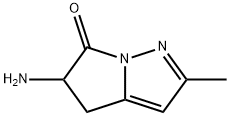 6H-Pyrrolo[1,2-b]pyrazol-6-one,  5-amino-4,5-dihydro-2-methyl- Struktur