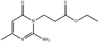 1(6H)-Pyrimidinepropionicacid,2-amino-4-methyl-6-oxo-,ethylester(8CI) Struktur