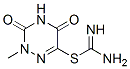 Pseudourea, 2-(2,3,4,5-tetrahydro-2-methyl-3,5-dioxo-as-triazin-6-yl)-2-thio- (8CI) Struktur