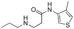 Propionamide, N-(4-methyl-3-thienyl)-3-(propylamino)- (8CI) Struktur