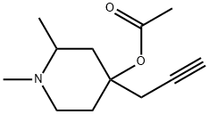 4-Piperidinol,1,2-dimethyl-4-(2-propynyl)-,acetate(ester)(8CI) Struktur