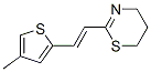 4H-1,3-Thiazine,5,6-dihydro-2-[2-(4-methyl-2-thienyl)vinyl]-,(E)-(8CI) Struktur