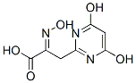 2-Pyrimidinepyruvic acid, 4,6-dihydroxy-, oxime (8CI) Struktur