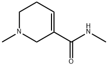 3-Pyridinecarboxamide,  1,2,5,6-tetrahydro-N,1-dimethyl- Struktur