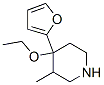 Piperidine, 4-ethoxy-4-(2-furanyl)-3-methyl- (9CI) Struktur