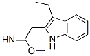 1H-Indole-2-ethanimidicacid,3-ethyl-,methylester(9CI) Struktur