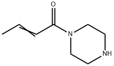 Piperazine,  1-(1-oxo-2-butenyl)-  (9CI) Struktur