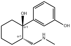 3-[2α-[(メチルアミノ)メチル]-1β-ヒドロキシシクロヘキサン-1-イル]フェノール 化學(xué)構(gòu)造式