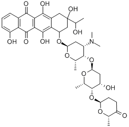 trisarubicinol Struktur