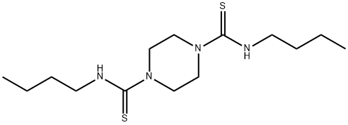 N,N'-dibutylpiperazine-1,4-dithiocarboxamide Struktur