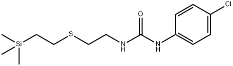 N-(4-Chlorophenyl)-N'-[2-[[2-(trimethylsilyl)ethyl]thio]ethyl]urea Struktur