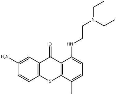 9H-Thioxanthen-9-one, 7-amino-1-[[2-(diethylamino)ethyl]amino]-4-methy l- Struktur