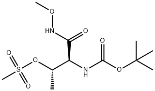 [S-(R*,R*)]-[1-[(MethoxyaMino)carbonyl]-2-[(Methylsulfonyl)oxy]propyl]-carbaMic Acid 1,1-DiMethylethyl Ester Struktur