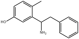 Phenol, 3-(1-amino-2-phenylethyl)-4-methyl- (9CI) Struktur