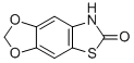 5,6-Methylendioxy-2(3H)-benzothiazolon [German] Struktur