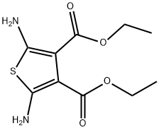 2,5-Diaminothiophene-3,4-dicarboxylic acid diethyl ester Struktur