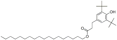 Stearyl beta-(3,5-di-tert-butyl-4-hydroxyphenyl)propionate Struktur